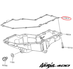 Junta Cárter Kawasaki Ninja 400 / Z400 (2018 - 2022) - comprar online