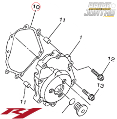 Kit Juntas Laterais Cárter E Base Cilindro Yamaha Yzf R1 - loja online