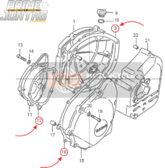 Jogo Juntas Laterais Cilindro E Cárter Suzuki Bandit 1200