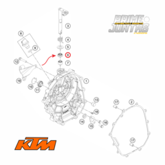 Retentor Embreagem Ktm Duke 200 (2013 - 2020) 90132051000 na internet