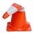 Cone Flexival Laranja Refletivo 75cm Plastcor - comprar online