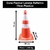 Cone Flexival Laranja Refletivo 75cm Plastcor - Infopel