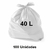 Saco Lixo 40L 55 X 55 Branco C/100 Induplast