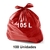 Saco Lixo 105L 75 X 85 Vermelho C/100 Induplast