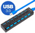 HUB 7 PORTAS USB 3.0 CHAVE LIGA/DESLIGA LEY-199 LEHMOX na internet