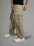 pantalon beige cargo baggy con tiras casa quora