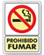 Señalamiento Prohibido Fumar Letrero 25x35 Cm