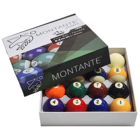 Jogo de Bolas de Sinuca Faixadas 54mm – Montante Sports