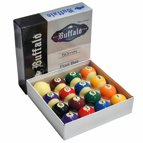 BOLA SINUCA BUFFALO 54 MM (08 BOLAS) - Taco Set