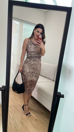 Vestido Animal Print na internet