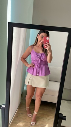 Shorts Saia Larissa na internet