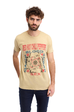 Remera Red Hot Chili Peppers Beige en internet