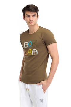 Remera Pima Logo Bokura Militar - comprar online