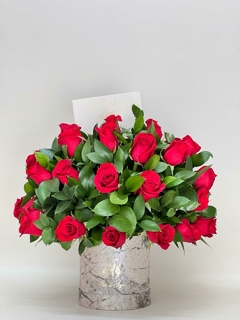 Caja de rosas 40 Unidades - Flor de Agua