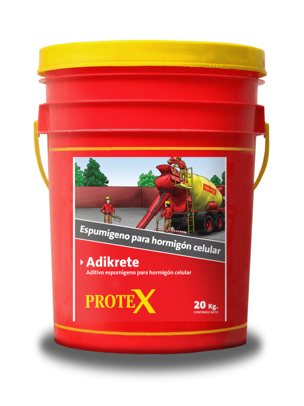 Protex Adikrete 20kg - ADITIVO ESPUMÍGENO PARA MORTEROS