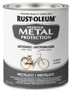 Esmalte Metal Protection Anticorrosivo Acabado Metalico Aluminio 946ml