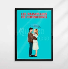 Quadro Os Guarda-Chuvas do Amor Jacques Demy Filme Pôster Placa Decorativa