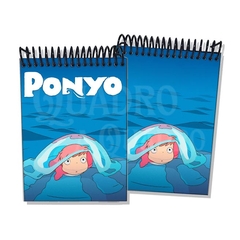 Bloco de Notas Ponyo Hayao Miyazaki Filme Cinema