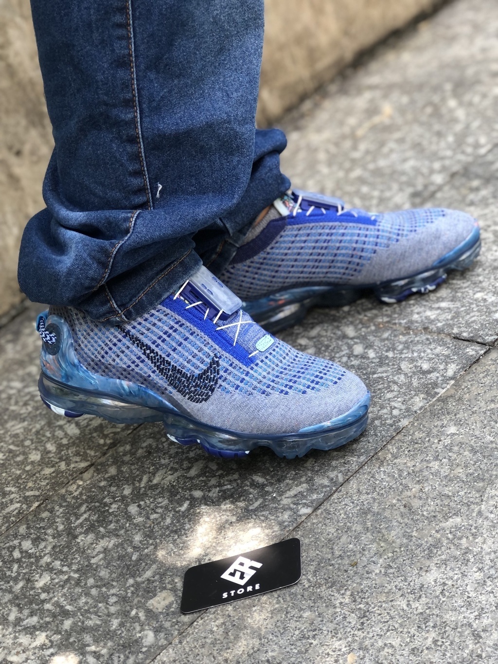 Nike vapormax flyknit azul sale