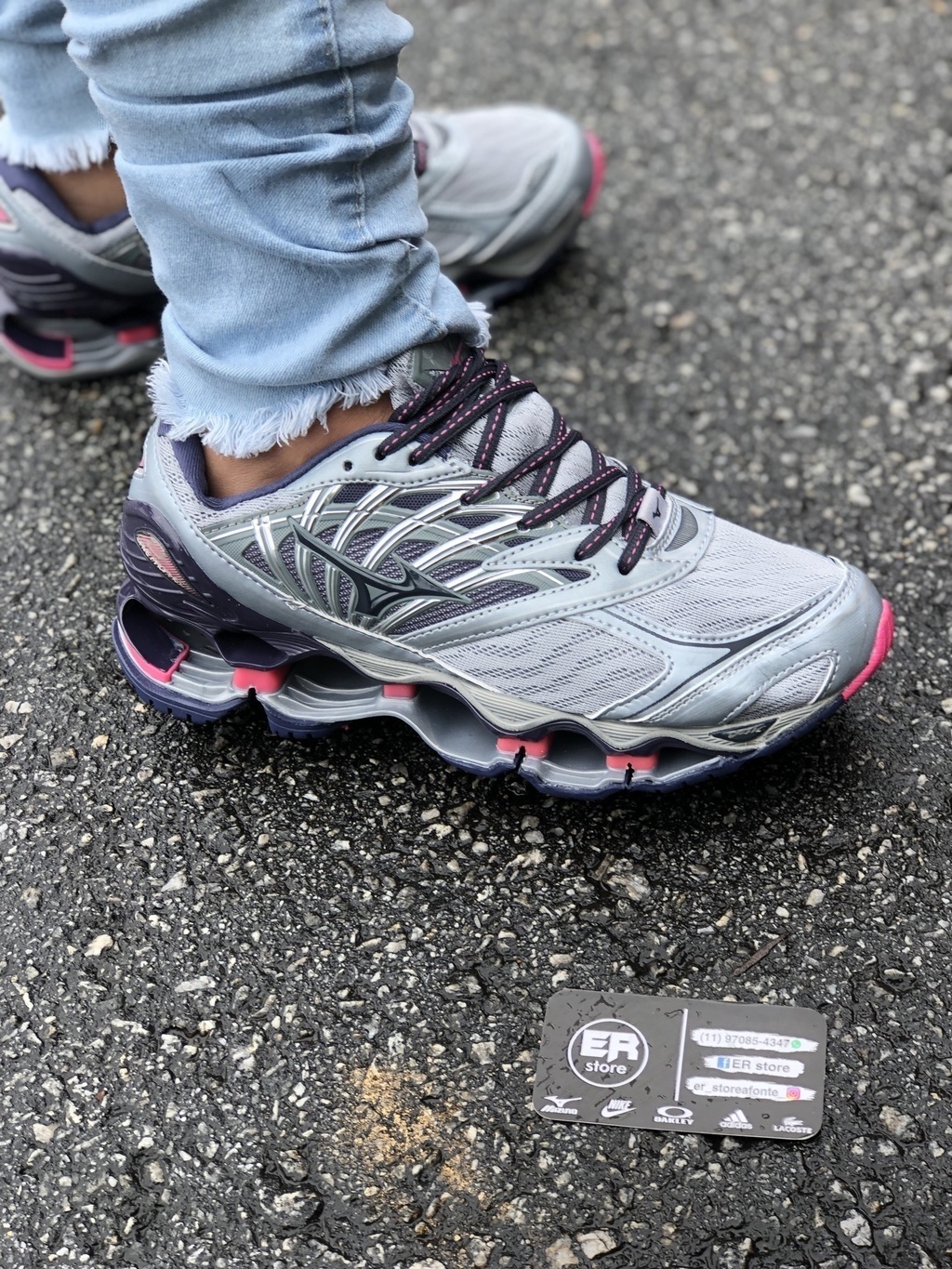 Mizuno Wave Prophecy 8 Cinza Rosa