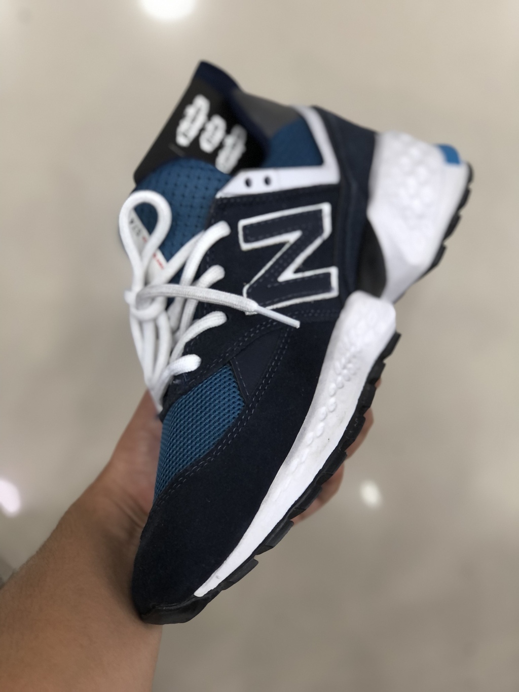 New balance 574 azul hotsell e branco