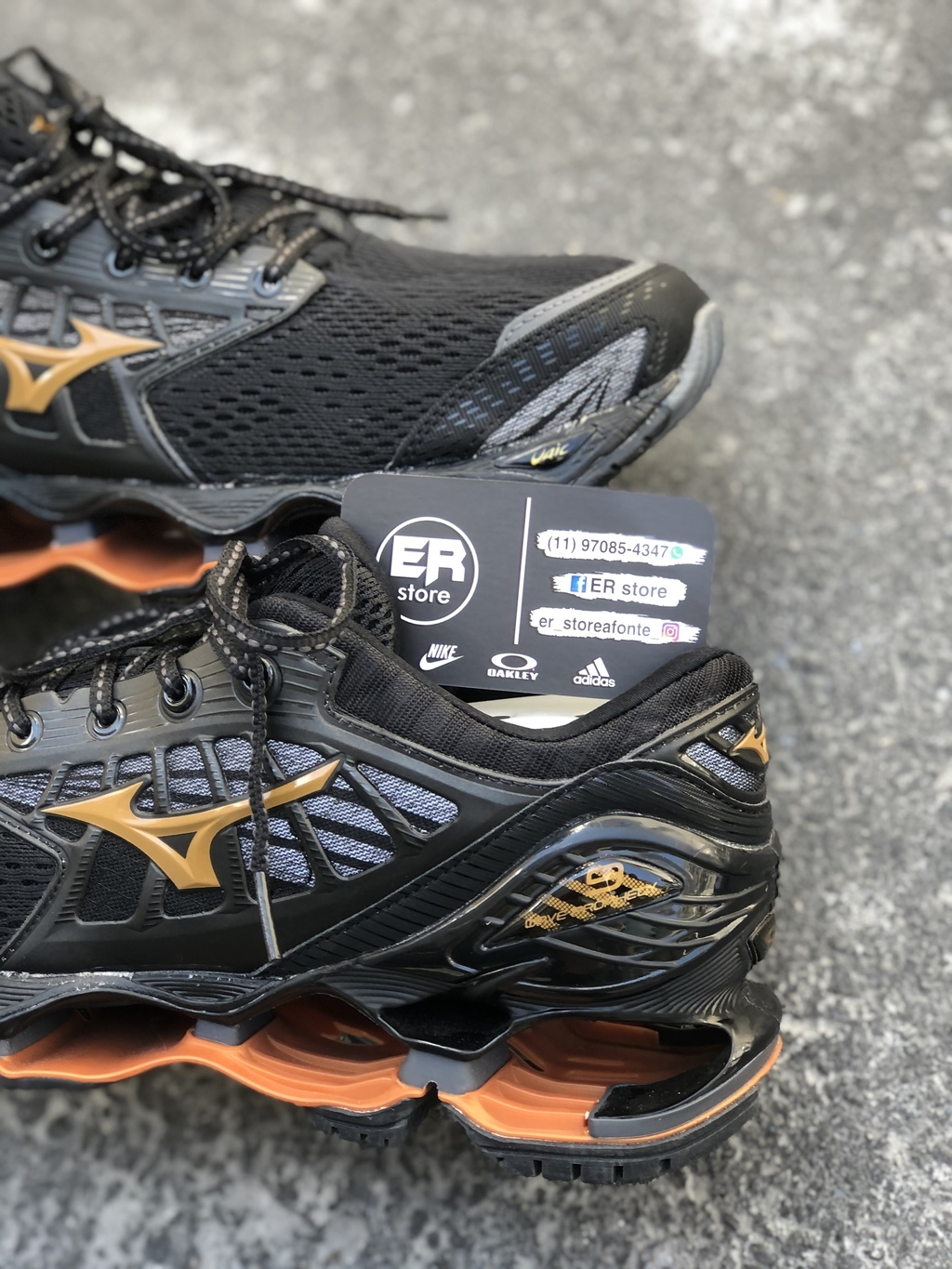 Mizuno prophecy 6 preto e laranja sales