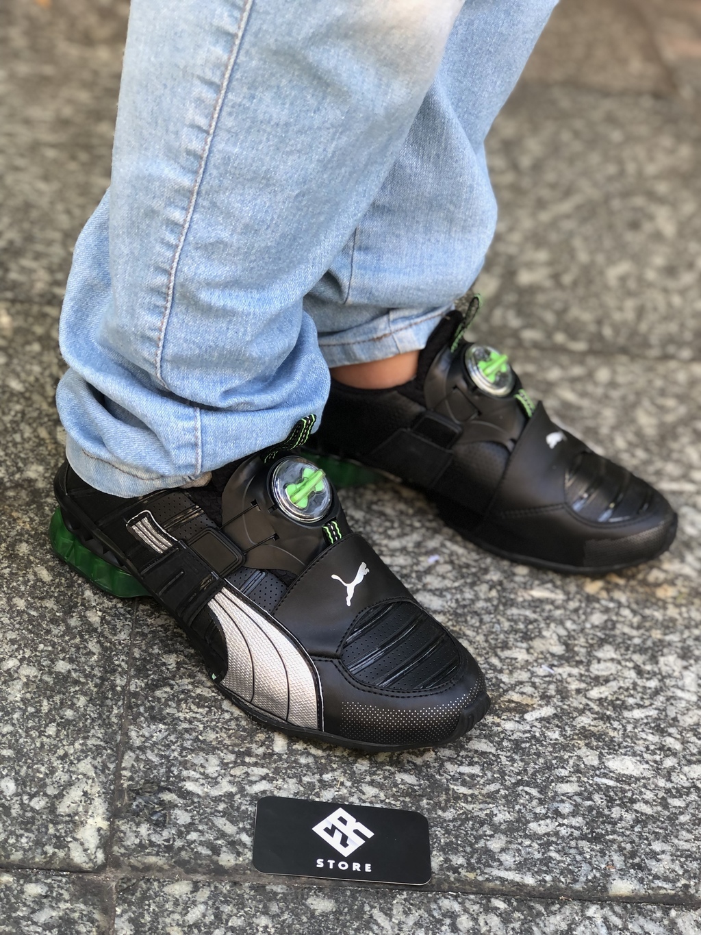 Puma disc top azul e preto