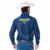 Camisa Masculina Manga Longa - Bordada - Texas Farm - CP007 Marinho/verde neon - comprar online