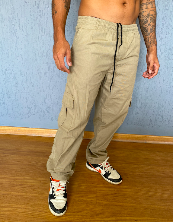 Russell Athletic cargo pants in black