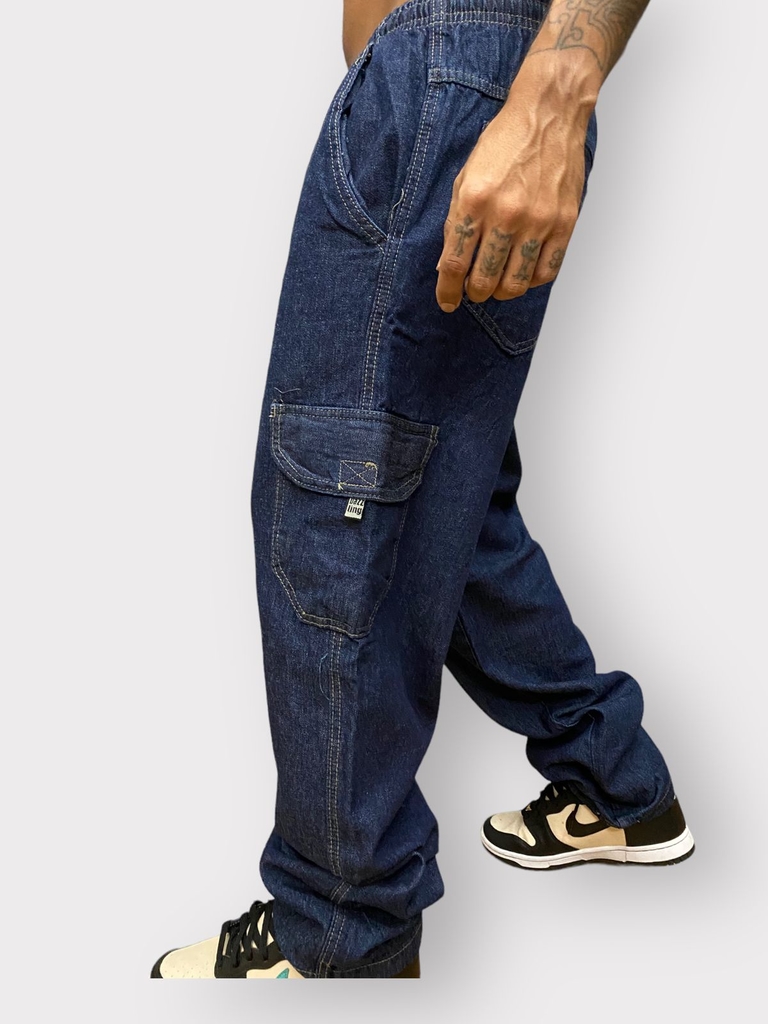 Calça cargo best sale jeans