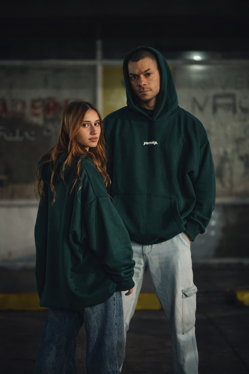 Basic green best sale hoodie