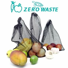 Kit hortifruti bag zero waste cores diversas (granel, empório, feira e supermercado)
