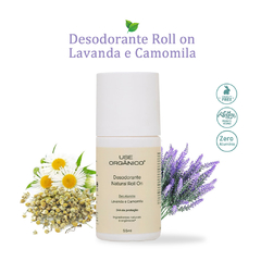 Desodorante Natural Lavanda e Camomila 55ml Orgânico (proteção e aroma)