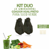 Kit DUO (2 unidades) Coador Voal Preto (suco verde e leites vegetais)