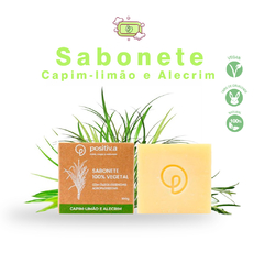 Sabonete de Capim limão e Alecrim natural e vegano 100 gr