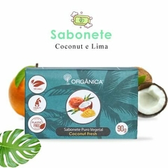 Kit 2 un Sabonete Puro Vegetal Coconut e Lima 90g - comprar online
