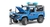 Imagem do Carro de Polícia LAND ROVER Defender (Prata e Azul) com 1 Policial