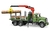 Caminhão florestal Mack Granite com grua rotativa, garra e troncos - Vamos Brincar - Brinquedos Bruder