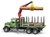 Caminhão florestal Mack Granite com grua rotativa, garra e troncos - loja online