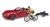 Carro conversível Roadster com bicicleta de corrida e ciclista - comprar online