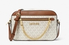 BOLSA MICHAEL KORS CROSSBODY COM LOGOTIPO GRANDE JET SET VANILLA