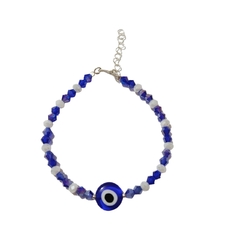 Pulseira Olho Grego e Cristais Coloridos - comprar online