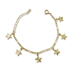 Pulseira Infantil Pingentes Estrelas