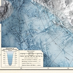 Mapa de Relevo Hipsométrico da Antártica.