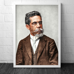 Foto colorida do escritor de Machado de Assis