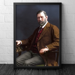 Foto Colorizada Bram Stoker, escritor do Drácula.