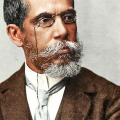 Foto colorizada do escritor Machado de Assis