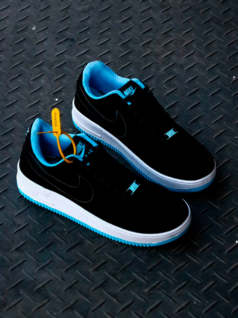 AIR FORCE 1 LOW PRETO AZUL CAMURÇA