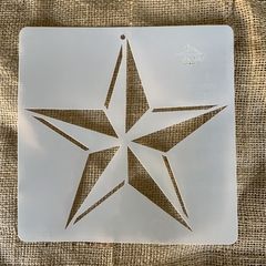 Stencil STRONGROCK Estrella facetada 20cm