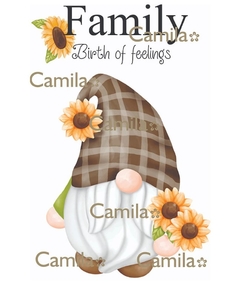 Lamina A4 Decoupage Camila Robertos Family